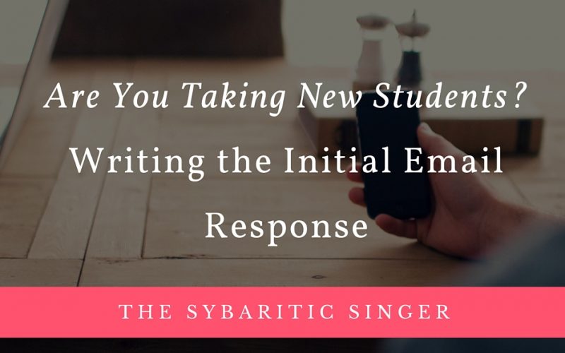 Writing the Initial Email Response